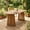 Brown, variant on Christopher Knight Home 83" Oval Outdoor Dining Table, Acacia Wood Pedestal Base, Seats 6-8, Brown