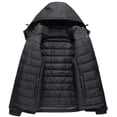 thumbnail image 2 of Chrisuno Women's 3 in 1 Waterproof Ski Jacket Windproof Snow Coat Black 2XL, 2 of 5