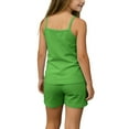 thumbnail image 3 of fatyb Girls Shorts Set 2 Piece Summer Thin Clothes Casual Tank Top Soft Shorts Matching Lounge Outfits, 3 of 5