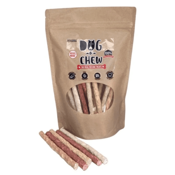 DOG-O-CHEW, Carnaza para Perro, Premio para Perro, Palitos 5" variados, Sticks Variados, Paq 50 DOG-O-CHEW STICKS