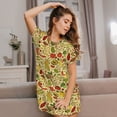 thumbnail image 3 of Daiia Fruits And Vegetables Print Women's Nightshirt Soft Nightgowns for Women Short Sleeve dress Short-sleeved Sleepwear, 3 of 6