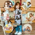 thumbnail image 6 of Rottweiler Dogs Kids Aprons for Girls and Boys,Adjustable Neck Strap Toddler Aprons for Kids Cooking Baking, 6 of 7
