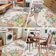 thumbnail image 5 of Spring Easter Area Rugs 3'x5', Washable Small Throw Rugs for Living Room Bedroom, Country Retro Rabbit Eggs Tree Branches Indoor Outdoor Rug Non-Slip Low Pile Carpet Runner Reversible Floor Mats, 5 of 8