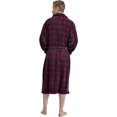 thumbnail image 2 of Men's Soft Plush Fleece Classic or Hooded Robe with Front Pockets, 2 of 7