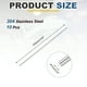 thumbnail image 2 of Uxcell 10 Pcs Varilla Redonda de Acero Inoxidable 304, Diámetro de 1/32", Longitud de 4" (100mm) Varillas Sólidas de Metal, Barras de Acero para Artesanías Modelos de Bricolaje Aviones Barcos Coches, 2 of 7