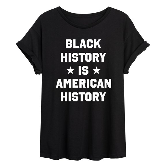Instant Message - Black American History Oversized Graphic T-Shirt
