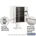 thumbnail image 6 of Salsbury Industries Pedestal Mounted 10 Units 13 Door Front Load 4C Horizontal Cluster Box Unit with Parcel Locker, 6 of 7