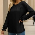 thumbnail image 5 of Weardear Womens Ruffle Sleeve Blouses Tops Dressy Casual Pleated Shirt for Women Tunic Tops, Size S-XXL, 5 of 7