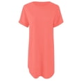 thumbnail image 1 of asddcavvf Robes pour Femmes Mode Décontractée Sport Manches Retroussables Couleur Unie Irrégulière Robe de Tennis, 1 of 3