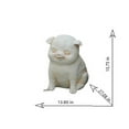 thumbnail image 2 of Serene Oinker Classic Curled Sitting Pig Statue, 2 of 13
