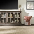 thumbnail image 6 of Walker Edison Farmhouse 4-Door TV Stand for TVs up to 65", Grey Wash, 6 of 25