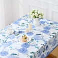 thumbnail image 3 of Spring Tablecloth 60x120 Inch, Blue Floral Table Cloth for Recatangle Table, Waterproof Hydrangea Table Cover Wrinkle Free for Patio, Picnic, Party Decor, 3 of 6