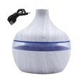 thumbnail image 1 of Humidificador USB Difusor de aroma de niebla Grano de madera Luz nocturna colorida 300ml Atomizador de coche, Grano de madera blanco Scienceny HA003494-03, 1 of 6