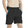 thumbnail image 1 of IROINNID Men's Summer Plus Size Quick Dry Elastic Casual Bermuda Beach Shorts With Pocket, 1 of 9