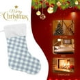 thumbnail image 4 of Coolnut 2 Pack Christmas Stockings 17.7 Inches Buffalo Check Plaid Large Size Xmas Cable Stocking Gifts & Decorations for Family Holiday Xmas Party, 4 of 7