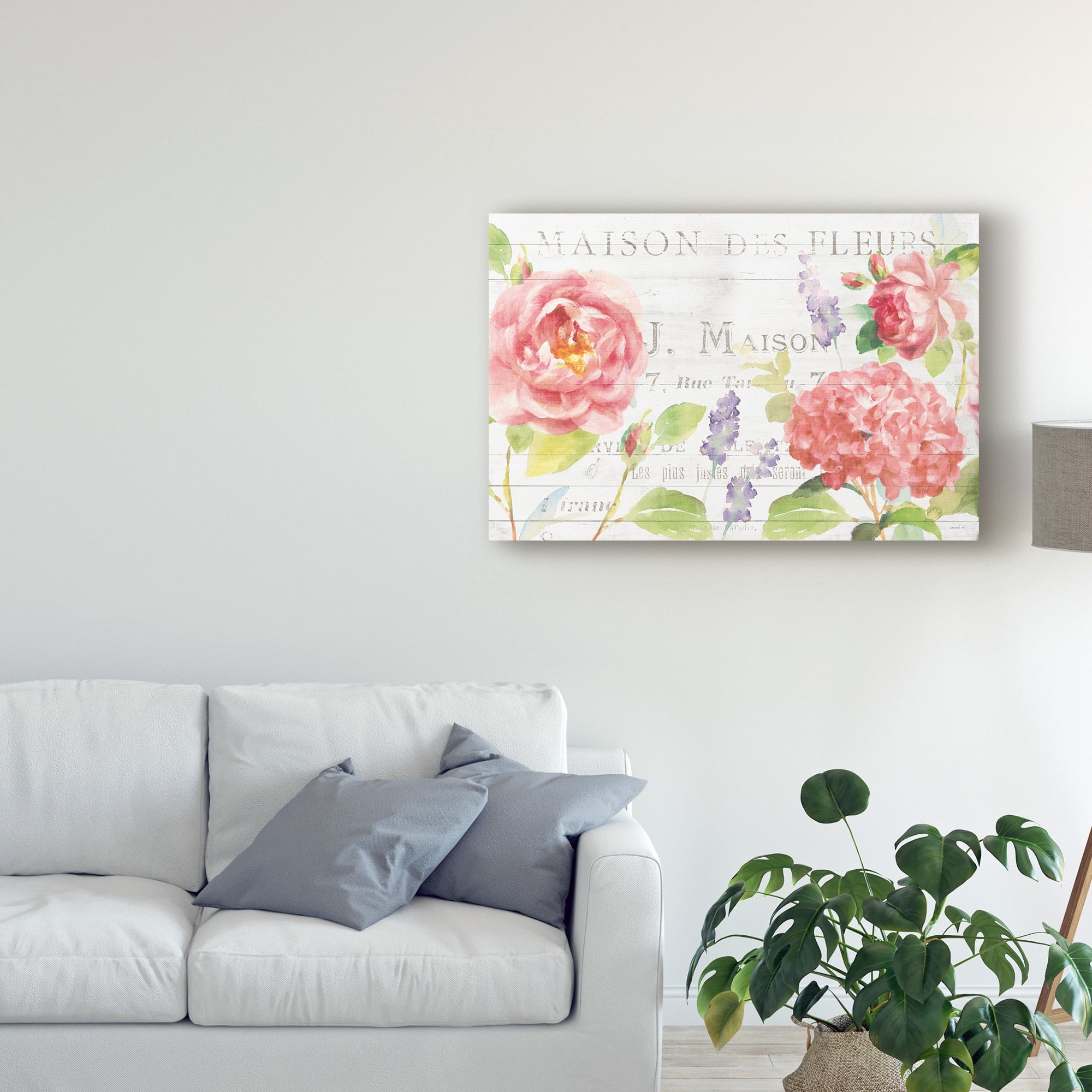 Trademark Fine Art 'Maison Des Fleurs I' Canvas Art by Danhui Nai
