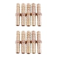 thumbnail image 1 of 10 Piezas de Conector de Manguera Recta de Latón de Tono Dorado, 1 of 5
