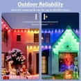 thumbnail image 3 of Smart Permanent Outdoor Lights 200FT, Waterproof LED Eaves Lights, RGB+APP Control Outdoor Strip Lights with 100 LEDs, Color-Changing House Roof Outdoor Lighting for Patio Garden Christmas Lighting, 3 of 8