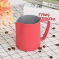 thumbnail image 3 of Non- 350ml Milk Frothing Pitcher Coffee Steaming Pitcher, Stainless Steel For Cafes Restaurants Bars Rose Red, 3 of 8