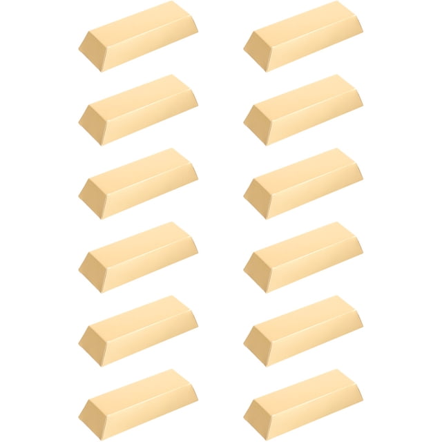 12 Uds. Cajas de dulces con forma de barra dorada, cajas de galletas para fiestas, cajas de embalaje para hornear postres