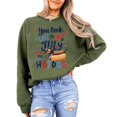 thumbnail image 4 of 4th of July Hotdog Sweatshirt Funny Dachshund Patriotic USA Crewneck for Women Men Kids Family Army Green Sweatshirt Adult M, 4 of 7