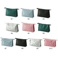 thumbnail image 3 of Faux Leather Makeup Bag Waterproof Portable Cosmetic Pouch Toiletry Storage Bag, 3 of 10
