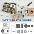 thumbnail image 4 of SKQIT Street View Cute Cat Shop Mini Building Blocks, MOC Creative Building Toys Cute Animals Building Set , Simulation Architecture Construction Toy, Gift Idea for Adults (917 PCS), 4 of 12