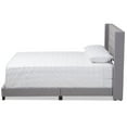 thumbnail image 3 of Baxton Studio Brady Fabric Tufted Queen Bed in Light Grey, 3 of 8