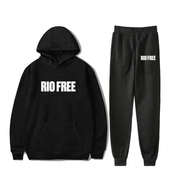 Rapper Rio Da Yung Og Merch Rio Free Hoodie Jogger Pants Two Piece Women Men Sweatshirts Sweatpants