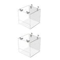 thumbnail image 3 of fastboy Plastic Sturdy And Durable Bird Water Bath Tub Easy To Install Wide Application Simple Bird Bath Box Bath Box 13*11*13CM 2Set, 3 of 6