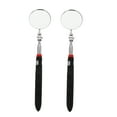 thumbnail image 1 of MasteelfCA 2 Pcs Outil d'Inspection Télescopique Flexible Pivotant Rond Miroir d'Inspection, 1 of 7