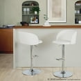thumbnail image 4 of LumiSource Fran Adjustable Barstool - Set of 2, 4 of 10