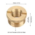 thumbnail image 4 of SHENMO 3/8 Inch Female to 5/8 Inch Male Screws Thread Adapter for Microphone Stand for Mic MountCopper Yellow F15B, 4 of 7