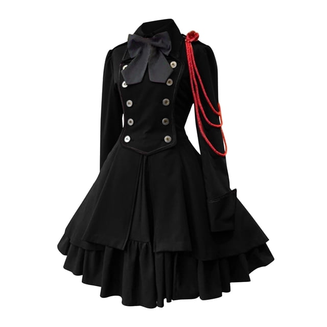 Kcodviy Robe pour Femme Style Rétro Robe Médiévale Blanche pour Femmes Couleur Unie Manches Trompette Lolita Vêtements Gothique Longue Robe de Princesse