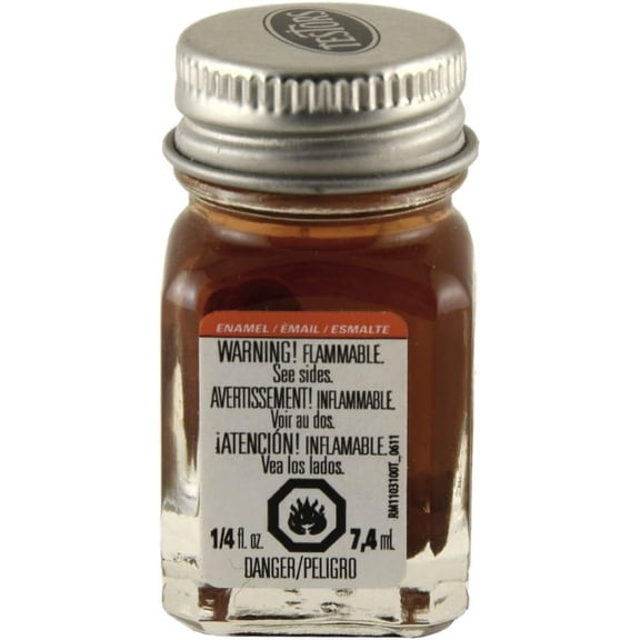 Testors Enamel 1/4 Oz Bottle Brown