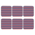 thumbnail image 2 of Disketp Fourth Of July Funny Coasters,6 Pcs Leather Coasters with Holder, Perfect Housewarming Hostess Gifts,Protect Furniture from Water Marks Scratch and Damage,Square, 2 of 7