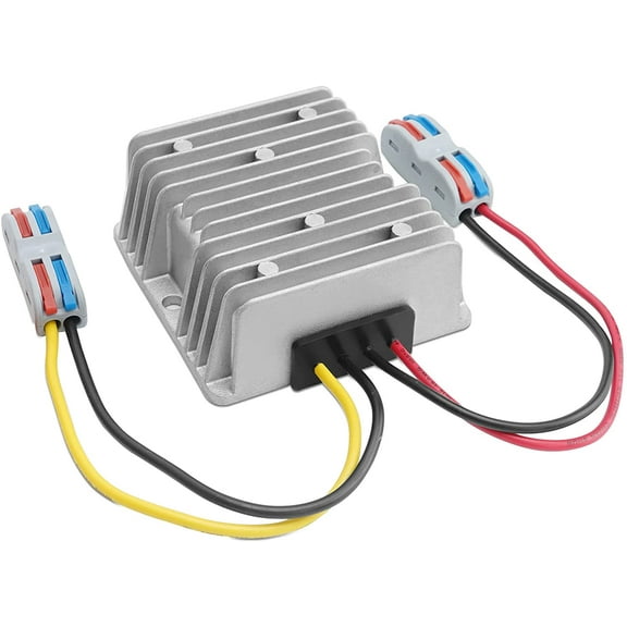 DC 36V/48V Step Down to 12V 20A 240W DC DC Converter Regulator Power Supply Module Buck Transformer, Waterproof Voltage Reducer for Golf Cart, forklifts Car