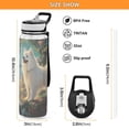 thumbnail image 3 of BZSMCE Sport Bottle Dog with Butterflies in Garden Outdoor sports Water Bottle Size: 10.4x3in, 3 of 7