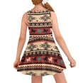 thumbnail image 2 of FOR U DESIGNS Southwest Aztec Horse Sleeveless Sundress Tank Dress Lightweight Knee Length Jumpskirt Trendy School Dance Outfits Girls Casual Twirl Dresses Size 3-4, 2 of 6