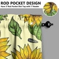 thumbnail image 5 of Countryside Floral Curtains 36 Inch - 3 Panel Rustic Farmhouse Set with Vintage Botanical Print, Boho Chic Rod Pocket Design for Kitchen Windows, 5 of 6