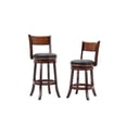 thumbnail image 6 of Bowery Hill 30" Contemporary Wood Swivel Bar Stool in Brandy Brown, 6 of 10