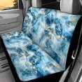 thumbnail image 2 of FUIALDOLG Blue Gold Marble Abstract Car Seat Covers Rear Bench Seats for SUV, 2 Piece Durable Auto Seat Cushions Machine Washable Non-Slip Car Rear Seat Covers, 2 of 7