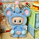 thumbnail image 4 of Conjunto de ropa de bebé Labubu con animales de peluche de 1.ª y 2.ª generación, para fiesta, de vinilo Labubu/Dora de 17 cm., 4 of 5