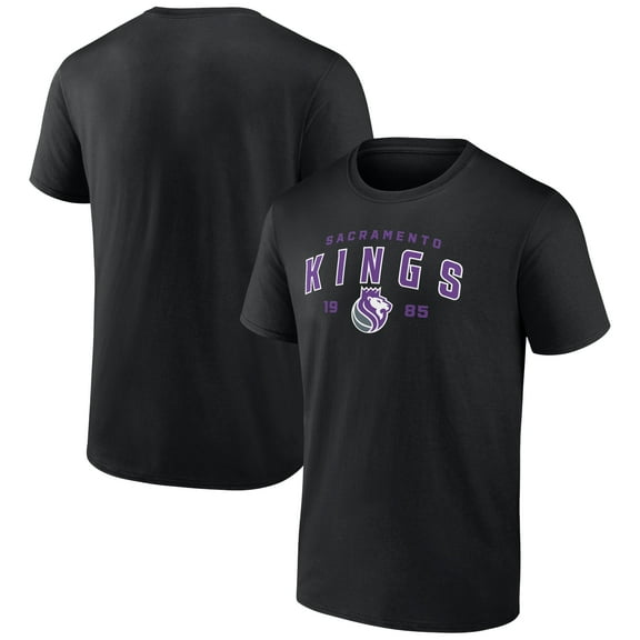 Men's Black Sacramento Kings Rebel Logo T-Shirt
