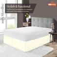 thumbnail image 2 of SGI Bedding 12 Inch Pleated Bed Skirt | Microfiber Bed Skirt | Fade Resistant, Wrinkle Free, Anti-static, Decorative, Extra Storage Space, Clutter-Free | Queen, Ivory, 2 of 6