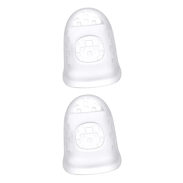 sweethay Protectores de silicona para dedos de guitarra, resistentes al desgaste, ukelele, Fingerstall, instrumentos musicales estirables, Type2 NO2