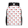 thumbnail image 1 of Disketp Heartbeat Symbol Mochila Unisex de Apertura Lateral Completa, Mochila para Laptop para Escuela, Trabajo y Viajes, 1 of 8