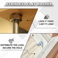 thumbnail image 6 of Uxcell Flat Washers, 304 Stainless Steel Metal Metric Washers Black Electroplated Flat Gasket Spacer for Screws 100 M5 x3/16"ID x 1/2"OD, 6 of 7