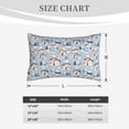 thumbnail image 5 of Binfone cute Mushroom Village Standard Size Pillowcase, Long Staple Pure Cotton Envelope Closure Pillow Cover (Pillow core not included),14"x20", 5 of 7