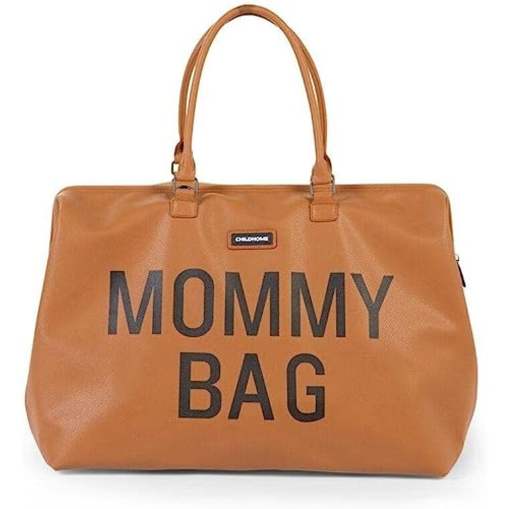 childhome The Original Mommy Bag Large Baby Diaper Bag Mommy Hospital Bag Large Tote Bag Mommy Travel Bag Baby Bag Tote Pregnancy Must Haves Leatherlook Brown Walmart